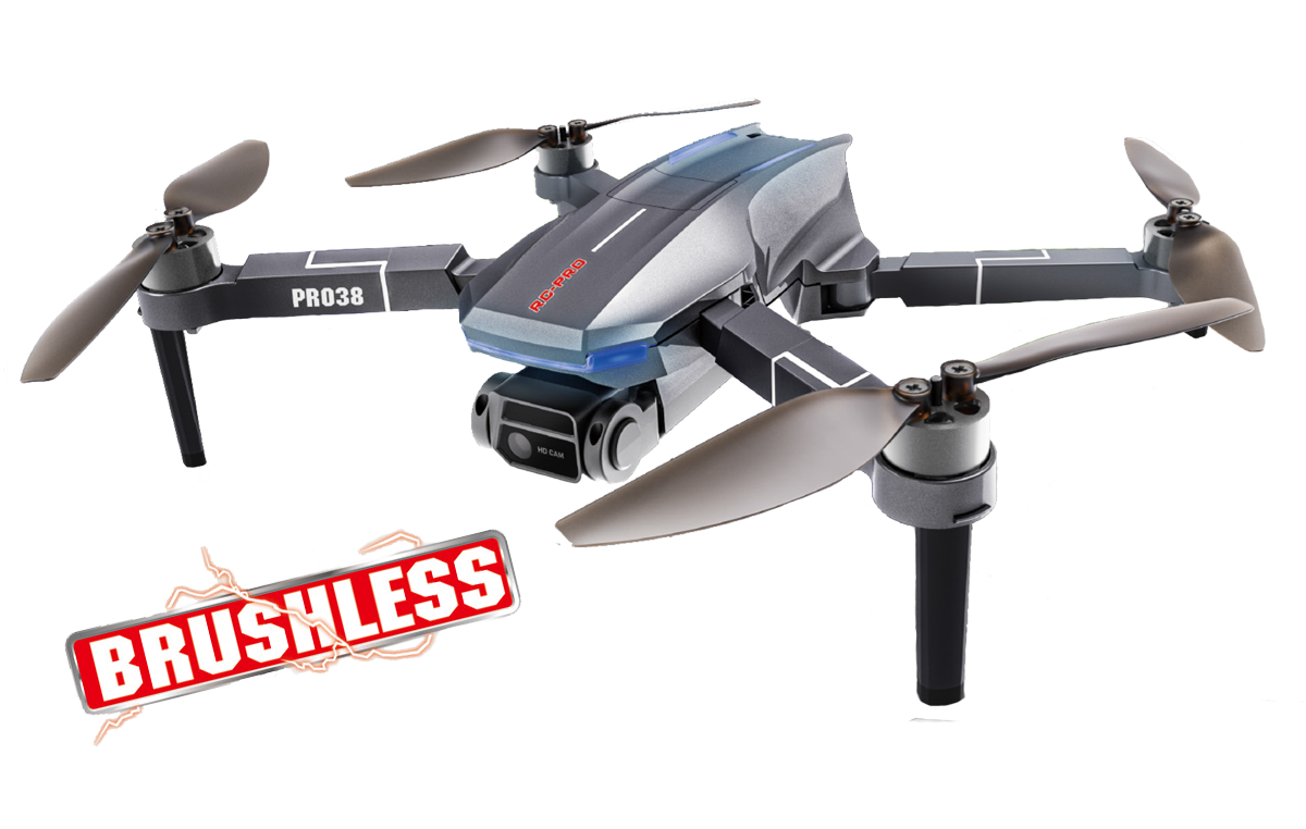 PRO38 – BRUSHLESS 1080P FPV DUAL GIMBALE CAMERA DRONE