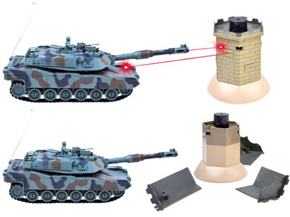 1:28 R/C BATTLE TANK M1A2 VS BUNKER 99863